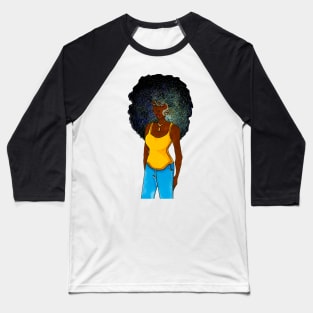 Space Afro Baseball T-Shirt